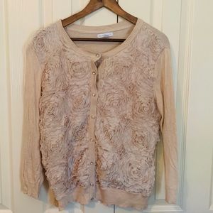 Tan New York and Co cardigan size L